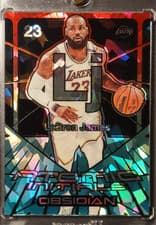 2024-25 Panini Obsidian Atomic Initials LeBron James #16 card