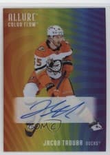 2025-26 Upper Deck Allure Color Flow Full Rainbow Auto Jacob Trouba #RA-JT card