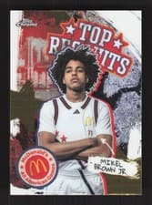 2025 Topps Chrome McDonald's All American Top Recruits Mikel Brown Jr. #TP-9 card