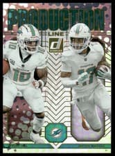 2025 Donruss Production Line Jaylen Waddle / Tyreek Hill #19 card