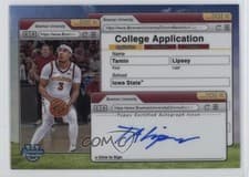 2024-25 Bowman University Chrome College Application Autographs Tamin Lipsey #CAA-TL card