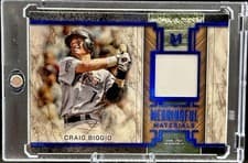 2025 Topps Museum Collection Meaningful Material Relics Craig Biggio #MMR-CB card