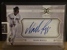2025 Topps Definitive Collection Legendary Autograph Collection Wade Boggs #LAC-WB card