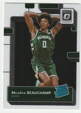 MarJon Beauchamp 2022 Panini Donruss Optic card