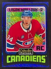 2024-25 O-Pee-Chee Platinum Retro Logan Mailloux #R80 card
