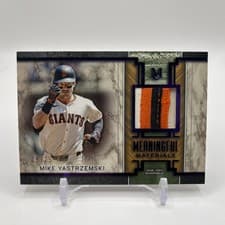 2025 Topps Museum Collection Meaningful Material Relics Mike Yastrzemski #MMR-MY card