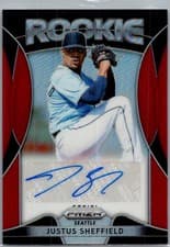Justus Sheffield 2019 Panini Prizm Rookie Autographs card