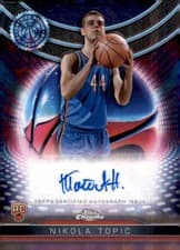 2024-25 Topps Chrome Topps Certified Autograph Issue Rookies Nikola Topić #TCRA-NT card