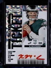 Kyle McCord 2025 Panini Select Contenders Rookie Ticket RPS card