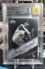 Sandy Koufax 2020 Topps Chrome Black Autographs card