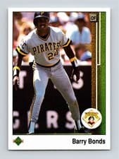 Barry Bonds 1989 Upper Deck card