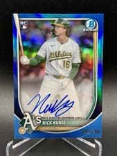 2025 Bowman Chrome Rookie Autographs Nick Kurtz #CRA-NK card