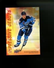 2025-26 Upper Deck AHL Impressive Debuts Elias Salomonsson #ID-11 card