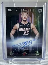 2025-26 Topps Midnight Dark Marks Rookies Signatures Kasparas Jakucionis #DMR-KJ card