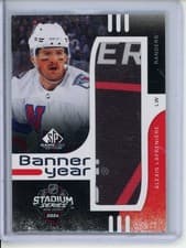 2024-25 SP Game Used 2024 Stadium Series Banner Year Relics Alexis Lafreniere #BYSS-AL card