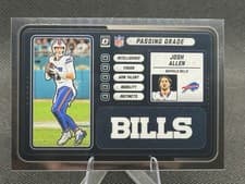2025 Donruss Optic Passing Grade Josh Allen #7 card