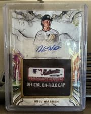 2025 Topps Inception Inception Autograph Jumbo Relic Hat Will Warren #IAJH-WW card