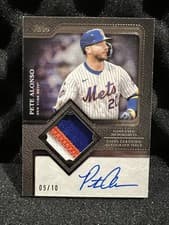 2025 Topps Autograph Patch Pete Alonso #TFAP-PA card