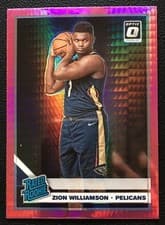 Zion Williamson 2019 Panini Donruss Optic card