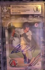Corbin Carroll 2019 Bowman Draft Chrome Picks Autograph card