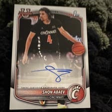 2025-26 Bowman Paper Prospects Retail Autographs Shon Abaev #PA-SA card