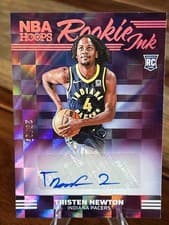 2024-25 Hoops Rookie Ink Tristen Newton #RI-NEW card