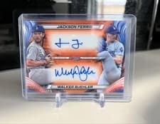 2024 Bowman's Best Dual Autographs Walker Buehler / Jackson Ferris #DA-FB card