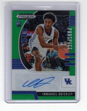 Immanuel Quickley 2020 Panini Prizm Draft Picks Autographs card