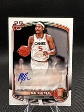 Malik Reneau 2025-26 Bowman Paper Prospects Retail Autographs card