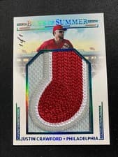 2024 Panini Boys of Summer Jumbo Prospect Materials Justin Crawford #JPM-JC card