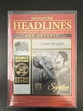 2025-26 Panini Signature Series Signature Headlines Carter Bryant #16 card