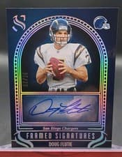 2025 Panini Silhouette Framed Signatures Doug Flutie #29 card