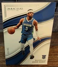 2022 Panini Immaculate Jaden Hardy #77