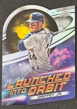 Ken Griffey Jr. 2022 Topps Cosmic Chrome Launched Into Orbit card