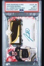 2025 Topps Diamond Icons Autographed Jumbo Patches Jackson Merrill #AJP-JM card