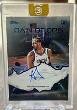 2025-26 Topps 3 Raindrops Signatures Alex Sarr #RS-AS card