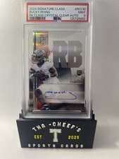2024 Topps Signature Class Rookie Class Crystal Clear Autographs Bucky Irving #RCC-BI card