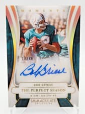 2025 Panini Immaculate Immaculate Moments Autographs Bob Griese #17 card
