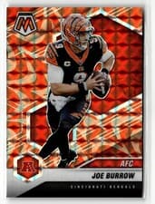 Joe Burrow 2021 Panini Mosaic card