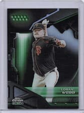 2026 Topps Chrome Black Base Set Logan Webb #166 card