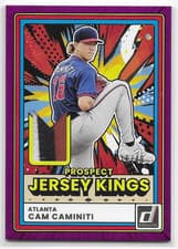 2026 Donruss Prospect Jersey Kings Cam Caminiti #12 card