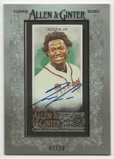 Ronald Acuna Jr. 2020 Topps Allen & Ginter Mini Autographs card