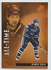Henrik Sedin 2025-26 SPx All-Time Holoview card
