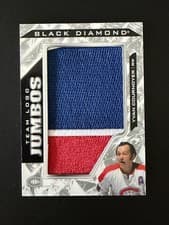2024-25 Upper Deck Black Diamond Team Logo Jumbo Patch Puzzle - Canadiens Yvan Cournoyer #TL-YC card