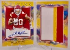 2025 Panini Origins Rookie Booklet Patch Auto Jalen Royals AUTO RELIC #16 card
