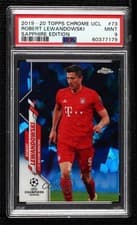 Robert Lewandowski 2019 Topps Chrome UEFA Champions League Sapphire card