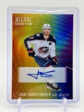 2025-26 Upper Deck Allure Color Flow Full Rainbow Auto Jake Christiansen #RA-JC card