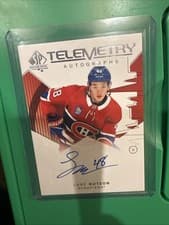 2024-25 SP Authentic Telemetry Autographs Lane Hutson #T-LH card