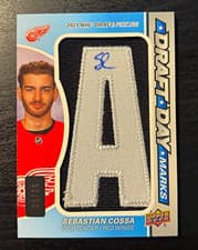 2024-25 SP Game Used Draft Day Marks Sebastian Cossa #DDM-SC* card
