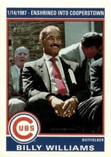 2025 Topps Heritage 1976 Retires Billy Williams #76R-10 card